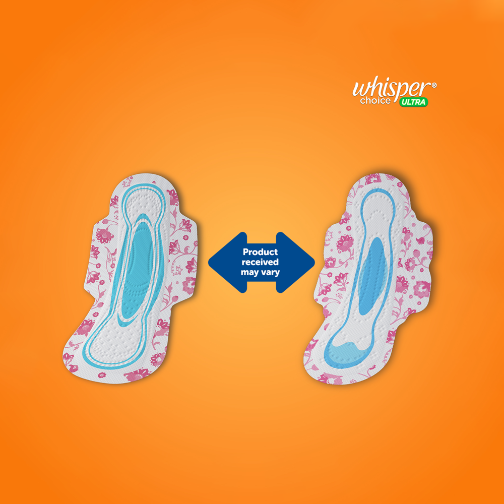 Whisper Choice Stain Protection Wings Sanitary Pads | 18 Pads image 5