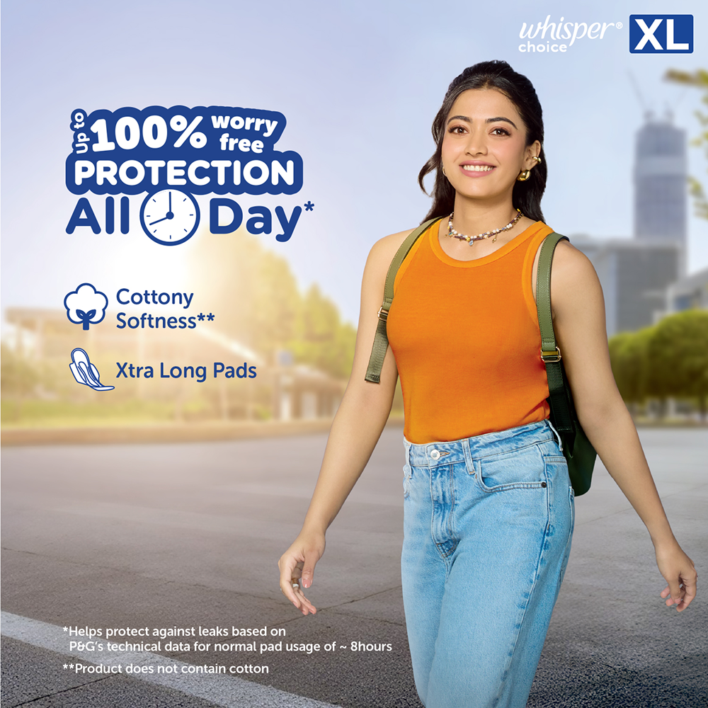 Whisper Choice Stain Protection Wings Sanitary Pads | 18 Pads image 3