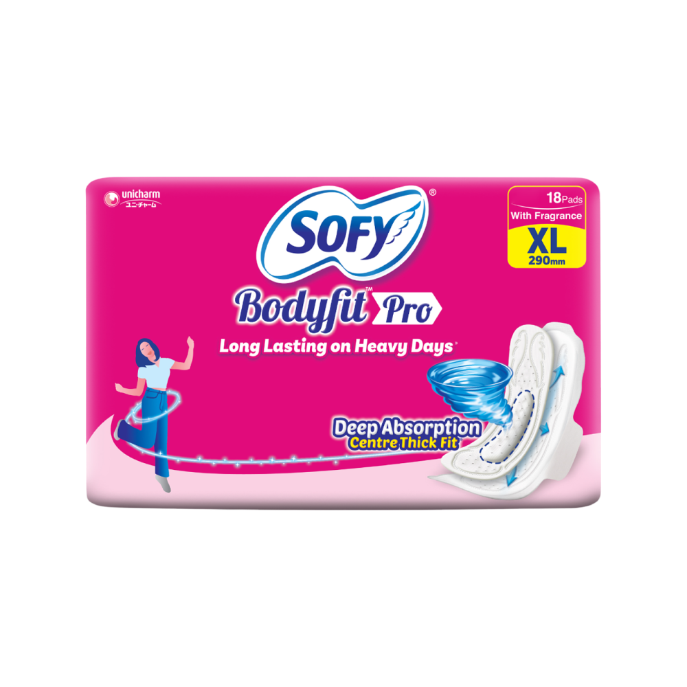 Sofy Bodyfit Pro XL Sanitary Pads | 18 Piece Pad