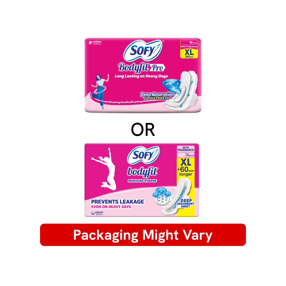 Sofy Bodyfit Pro XL Sanitary Pads | 18 Piece Pad image 2